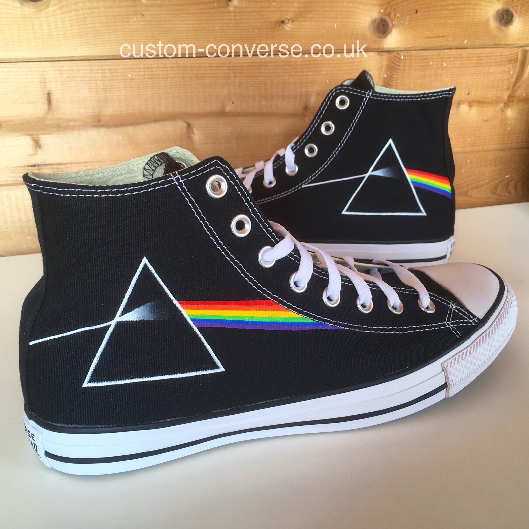 alineación A veces a veces No lo hagas Pink Floyd Dark Side of the Moon Custom Converse - Etsy Hong Kong