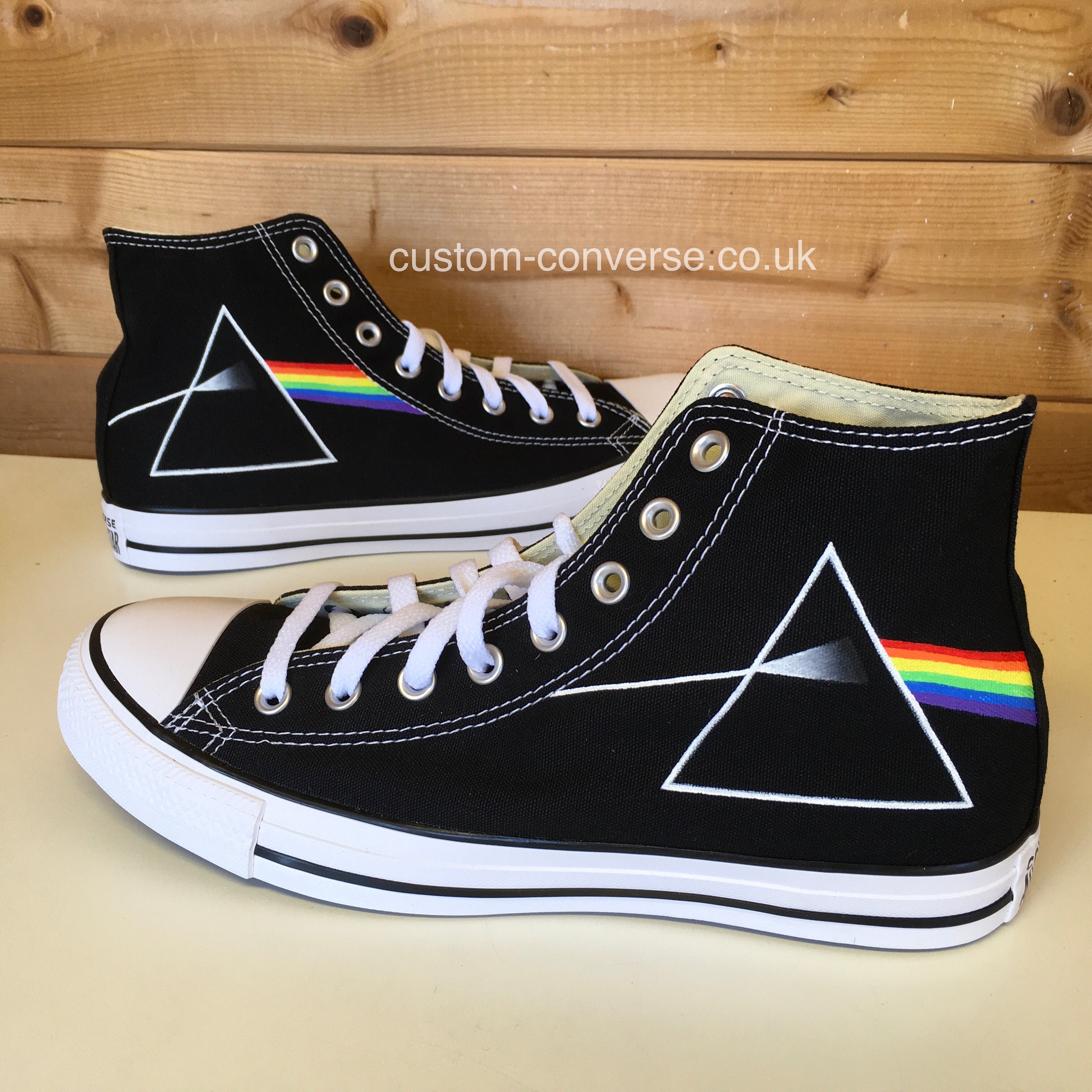 Pink Floyd Dark Side of the Moon Hand Painted High Etsy