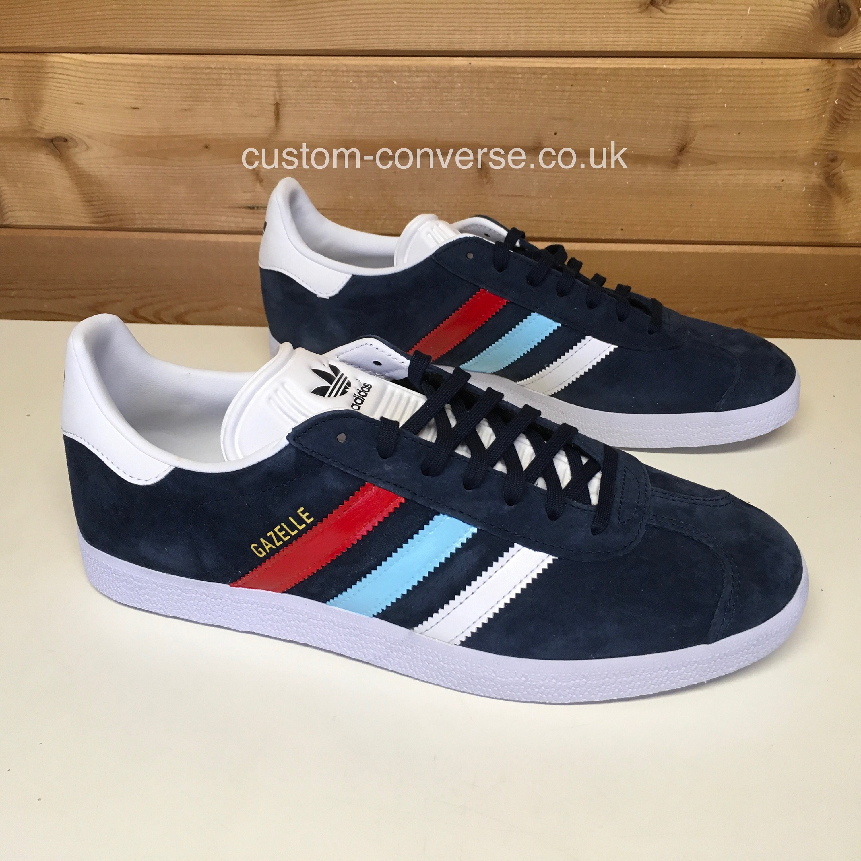 Adidas Gazelle 3 Stripe - Etsy