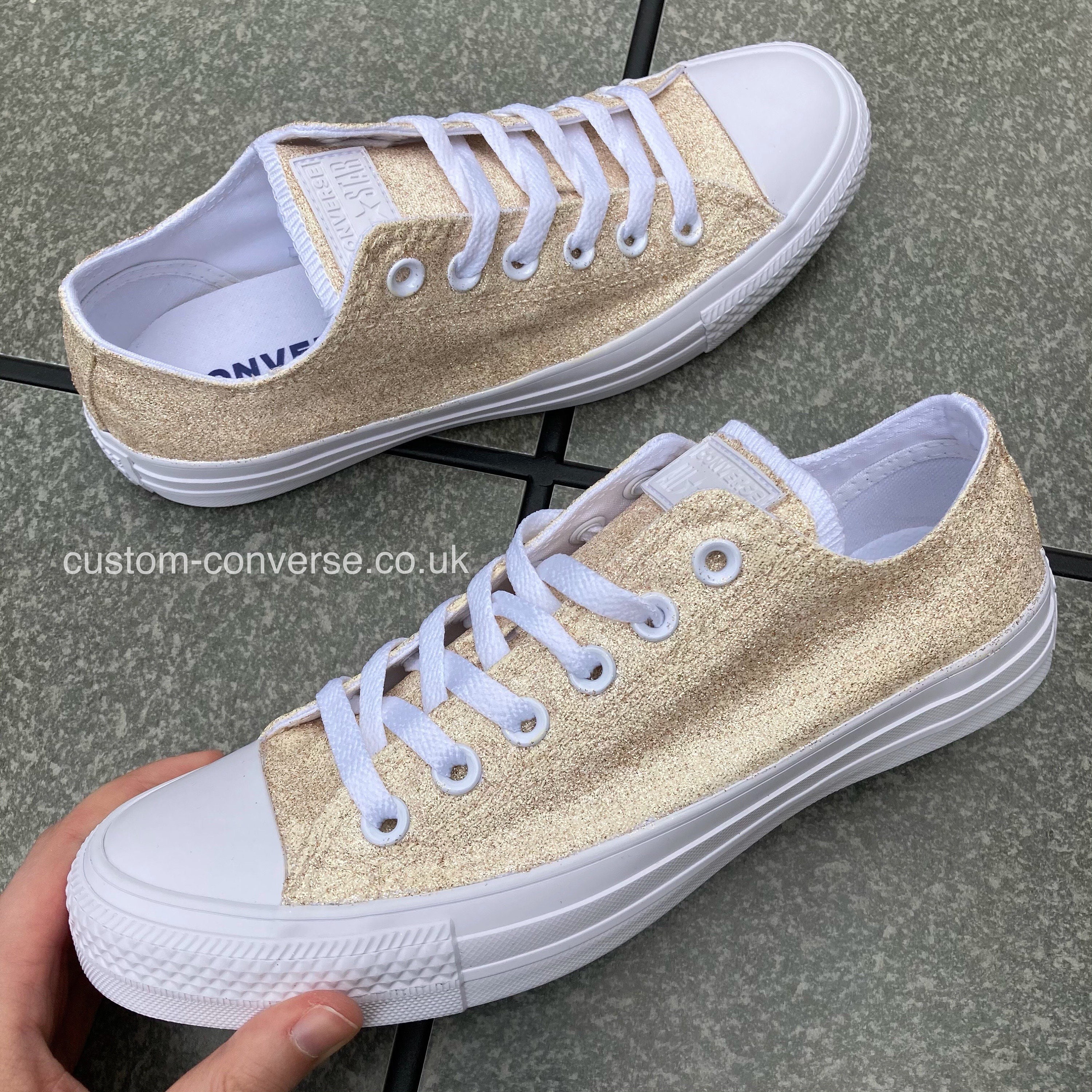 custom sparkle converse