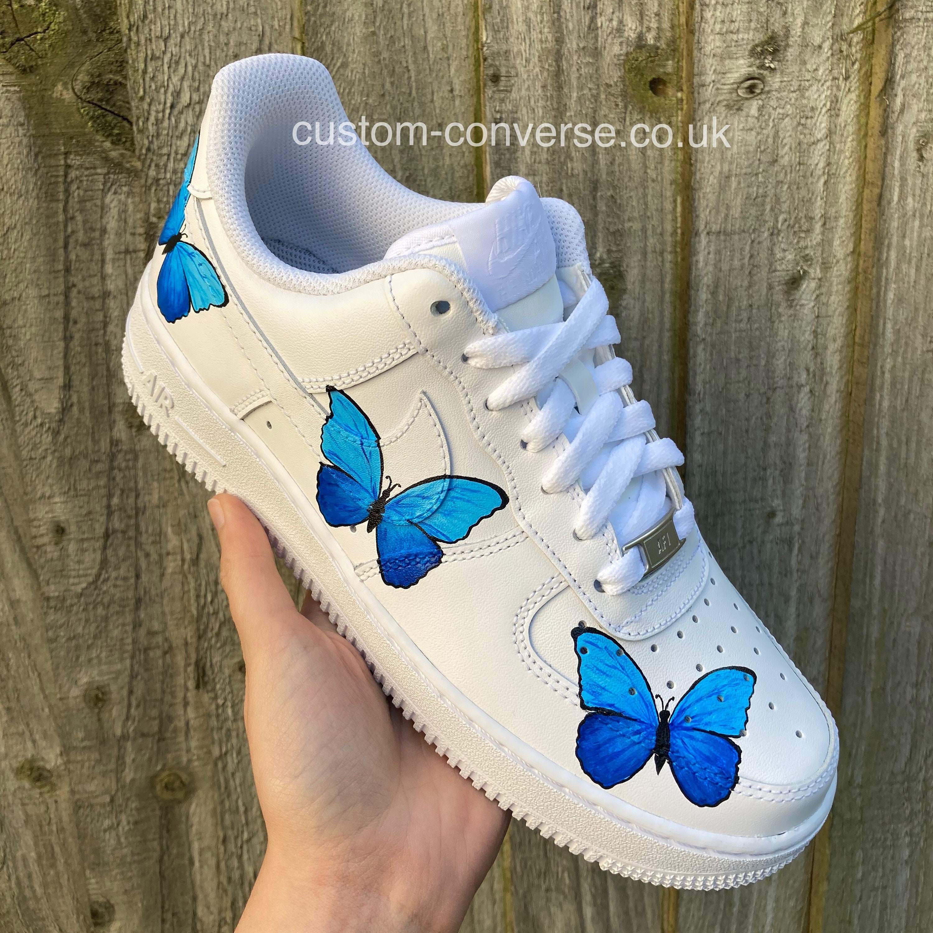 Farfalla Blu Nike Air Force 1 Scarpe da ginnastica | Etsy Italia