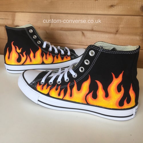 converse flame high tops