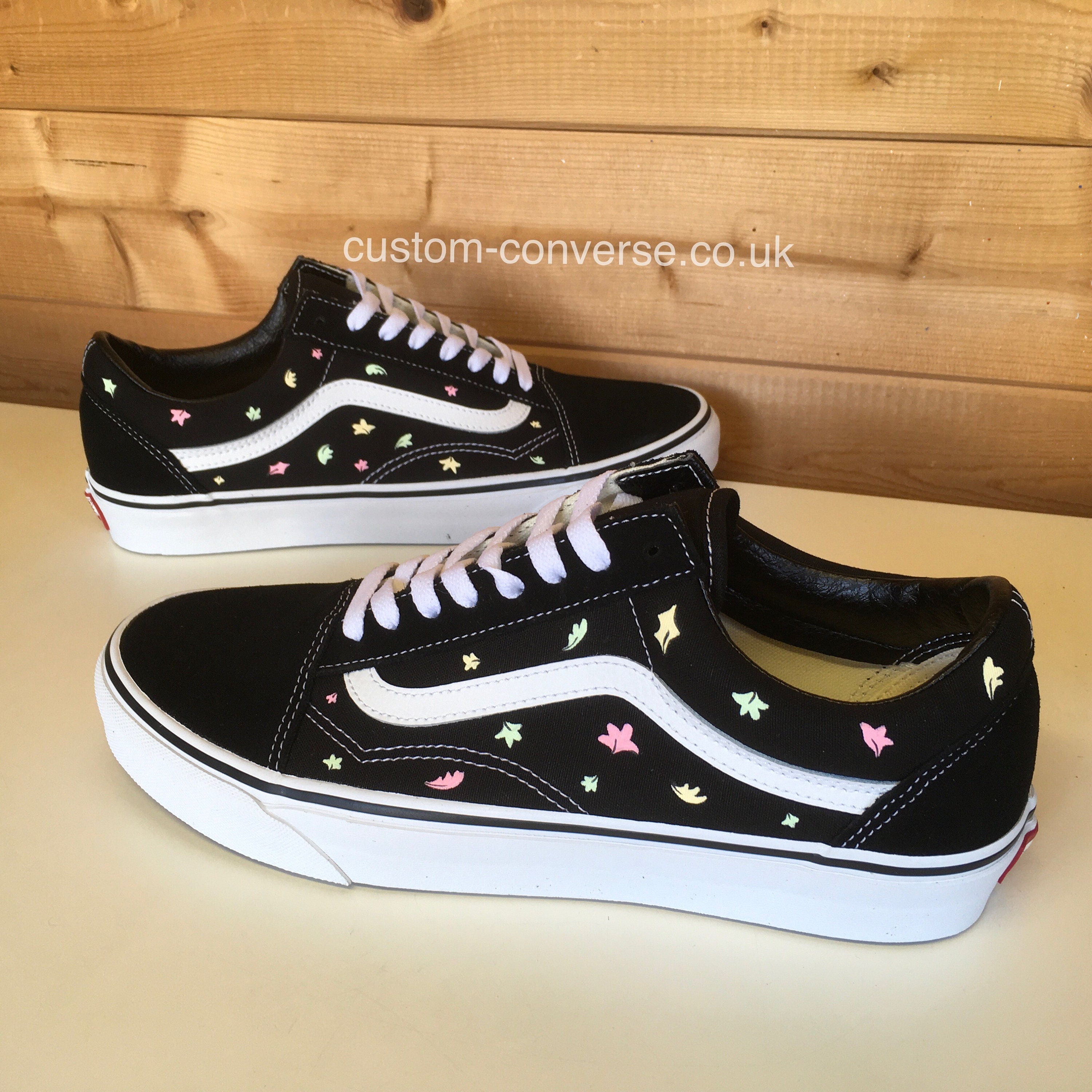 Nick u0026 Charlie Leaves Old Skool Vans - Etsy vans heartstopper