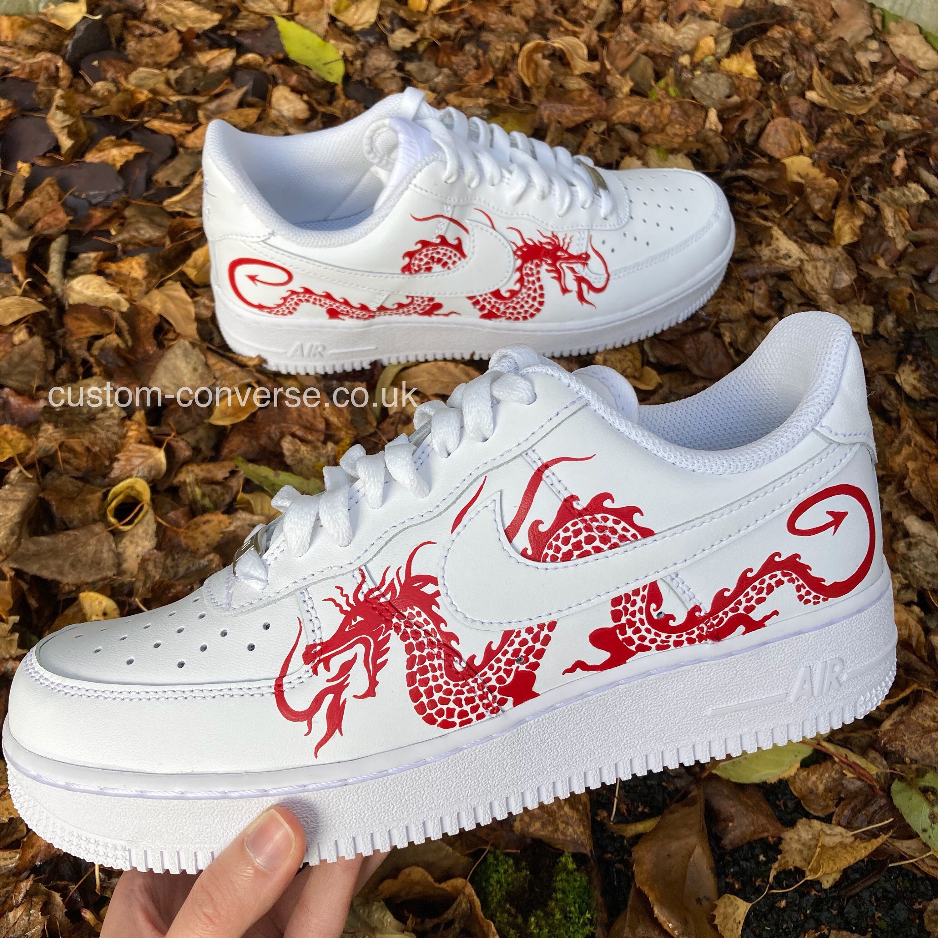 RED DRAGON AIR FORCE 1 CUSTOM – THE CUSTOM SHOP