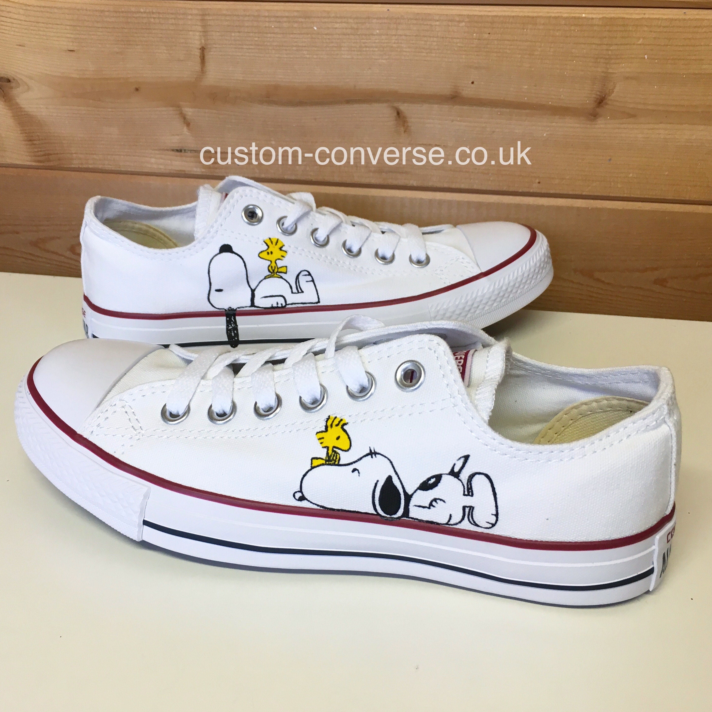 Alérgico Desfavorable seguro Zapatillas Snoopy Converse Blancas - Etsy España