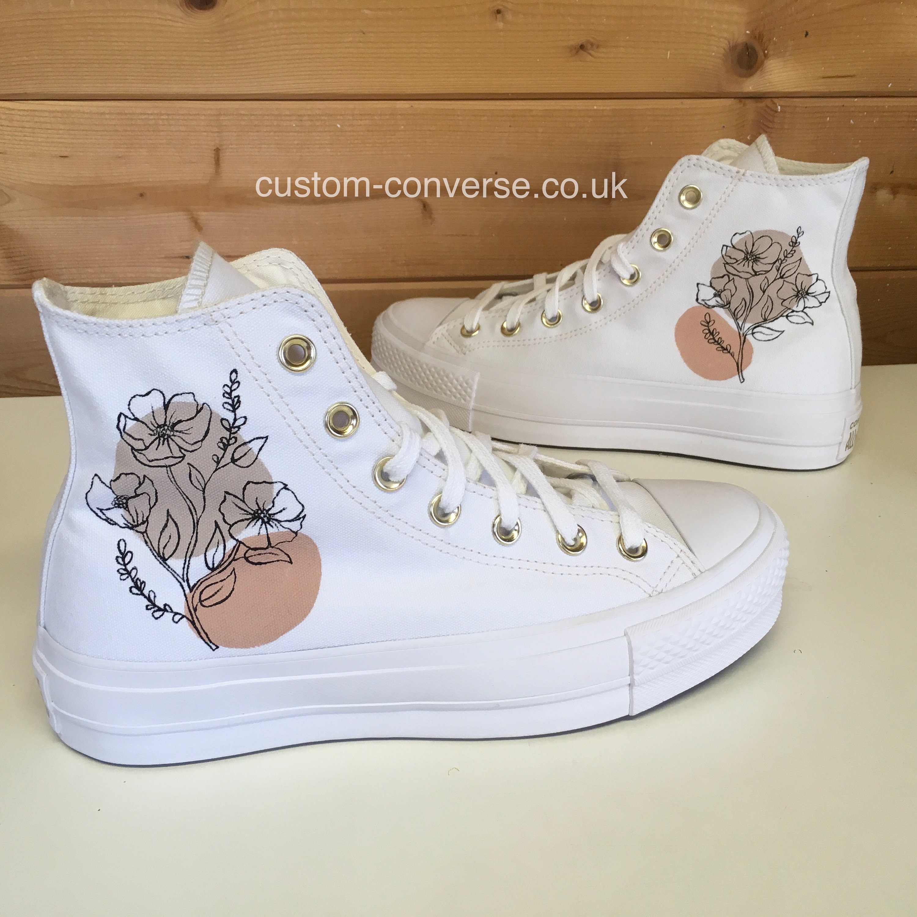 Brown High Top Converse - Etsy Brown High Top Converse - Etsy