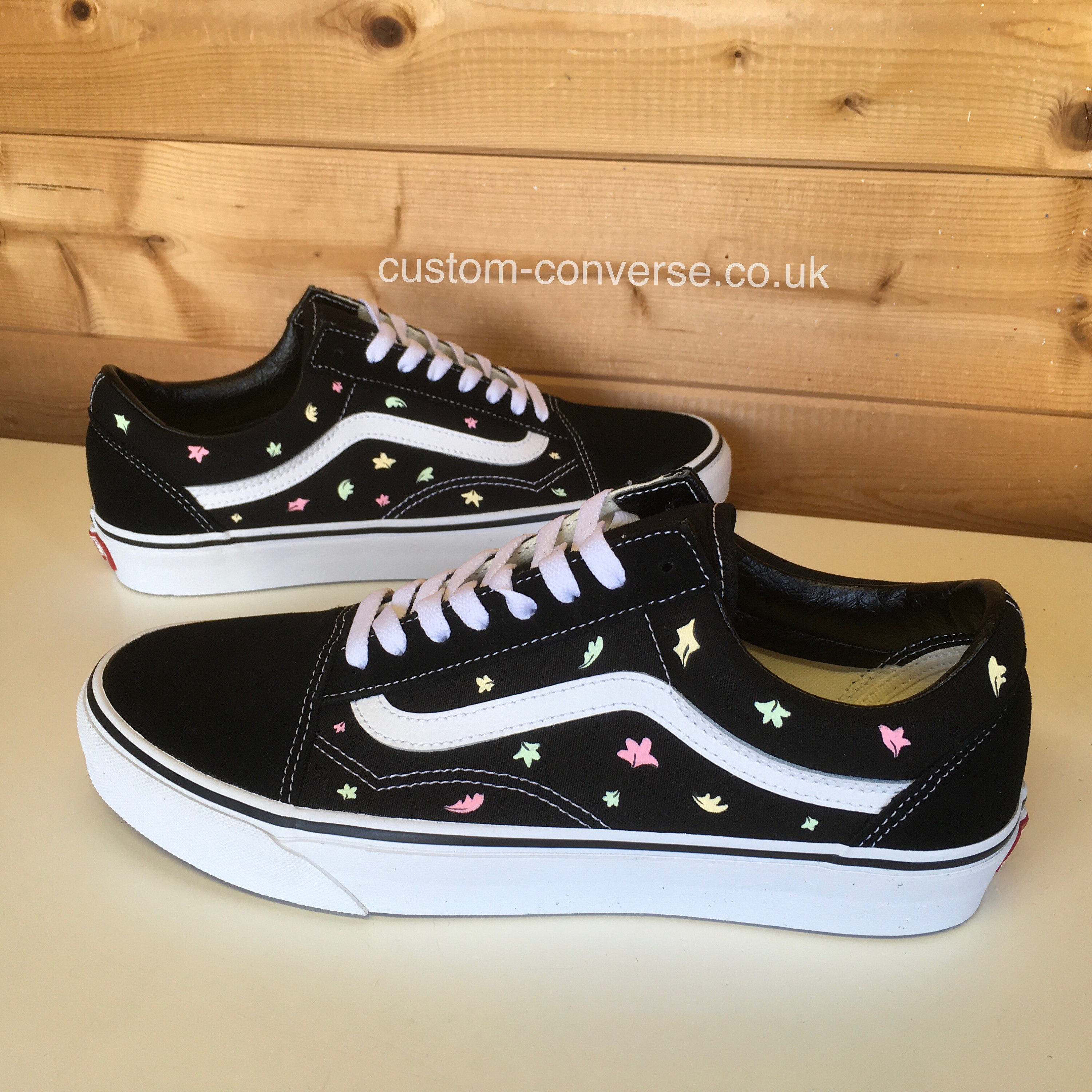 LV Old Skool Vans Custom  Custom vans shoes, Vans shoes fashion