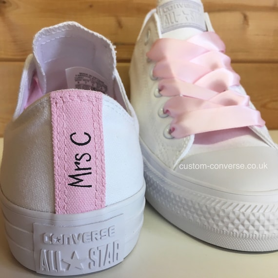 Personalised Heel Tag Wedding Converse 