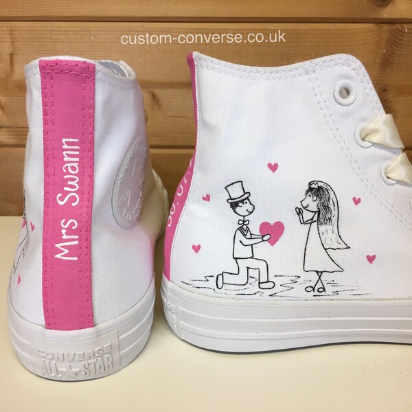personalised wedding trainers