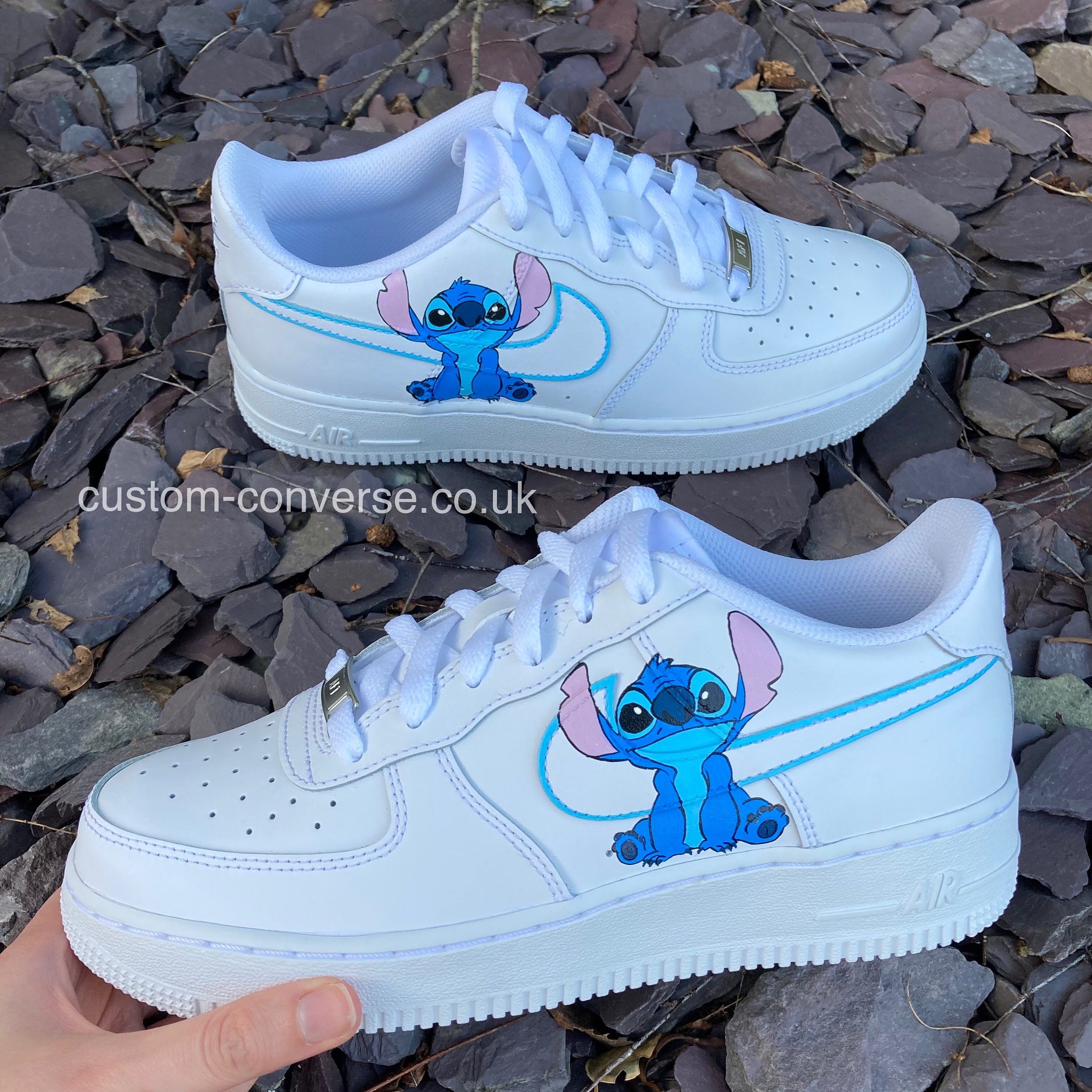 Solid Color Cartoon Air Force 1's – Tori's Custom Art