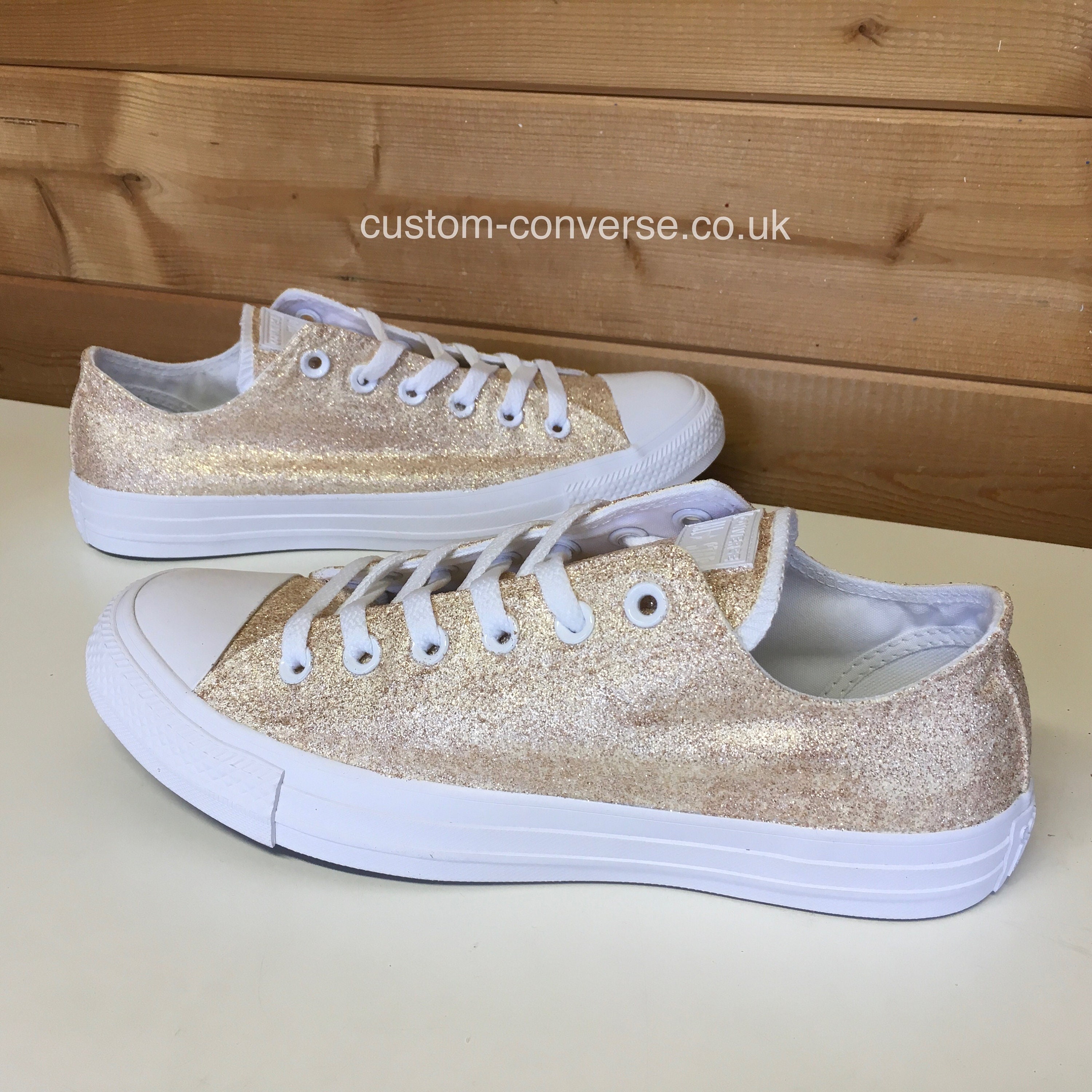 sparkle gold converse