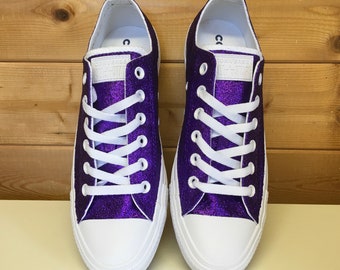sparkle purple converse