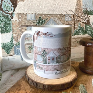 Rose Hill Cottage Mug The Holiday Christmas Mug Ceramic Mug 11oz