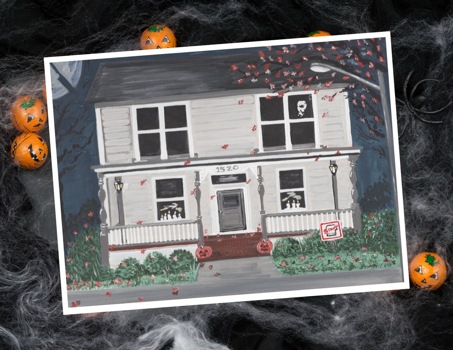 Halloween Myers Strodes Home Haddonfield Art Print Etsy