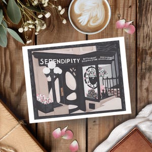 Serendipity New York Illustration Kitchen Decor Whimsical Home Art Print