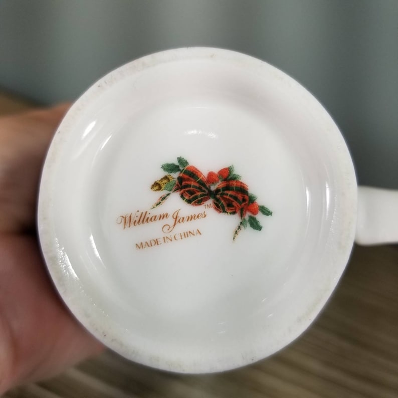 Cream Vintage William James Covered Sugar Salt and Pepper set featuring a beautiful Fruit and Ribbon motif