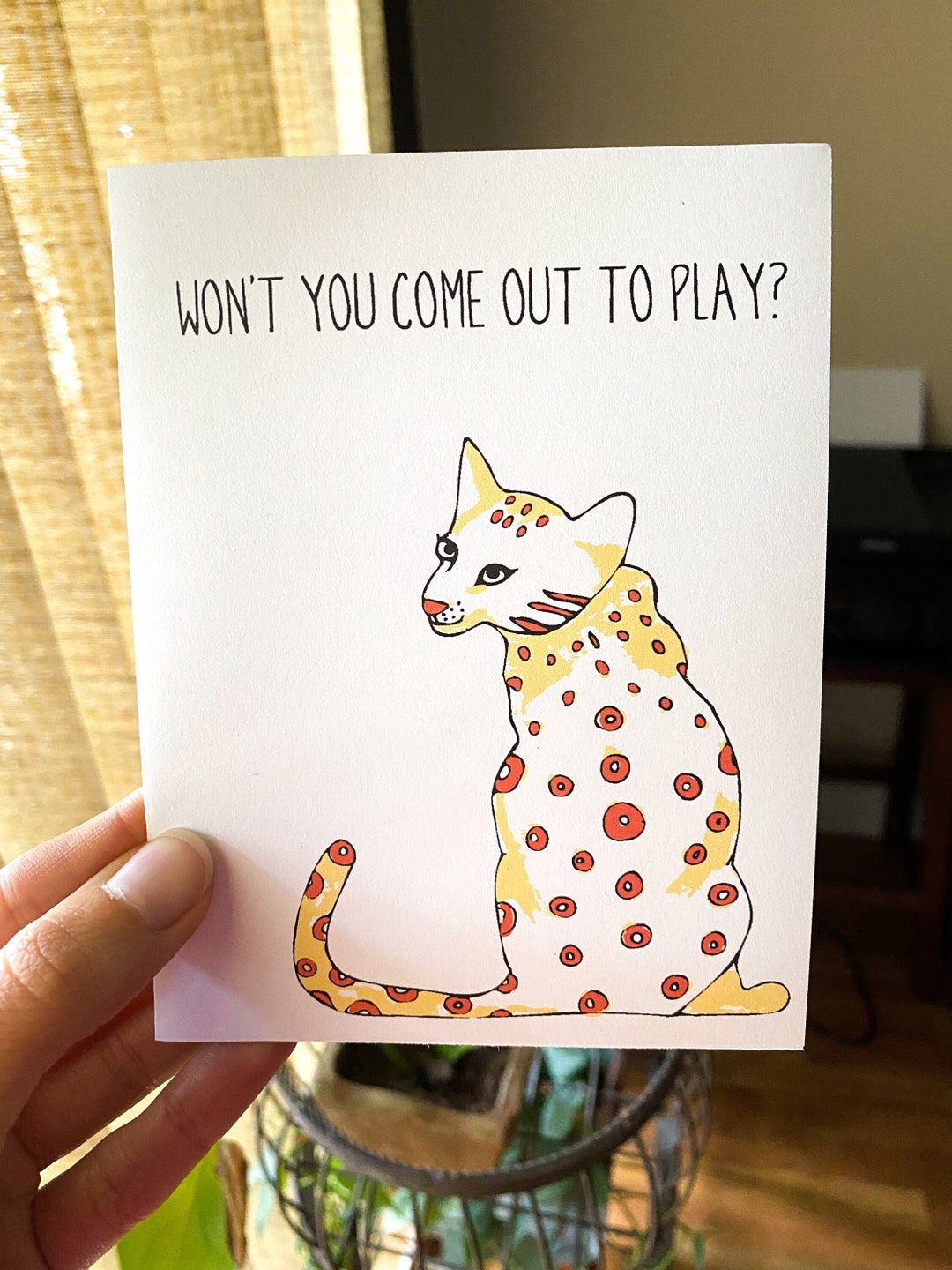 Ocelot Phish Card Invitation Miss You Blank - Etsy