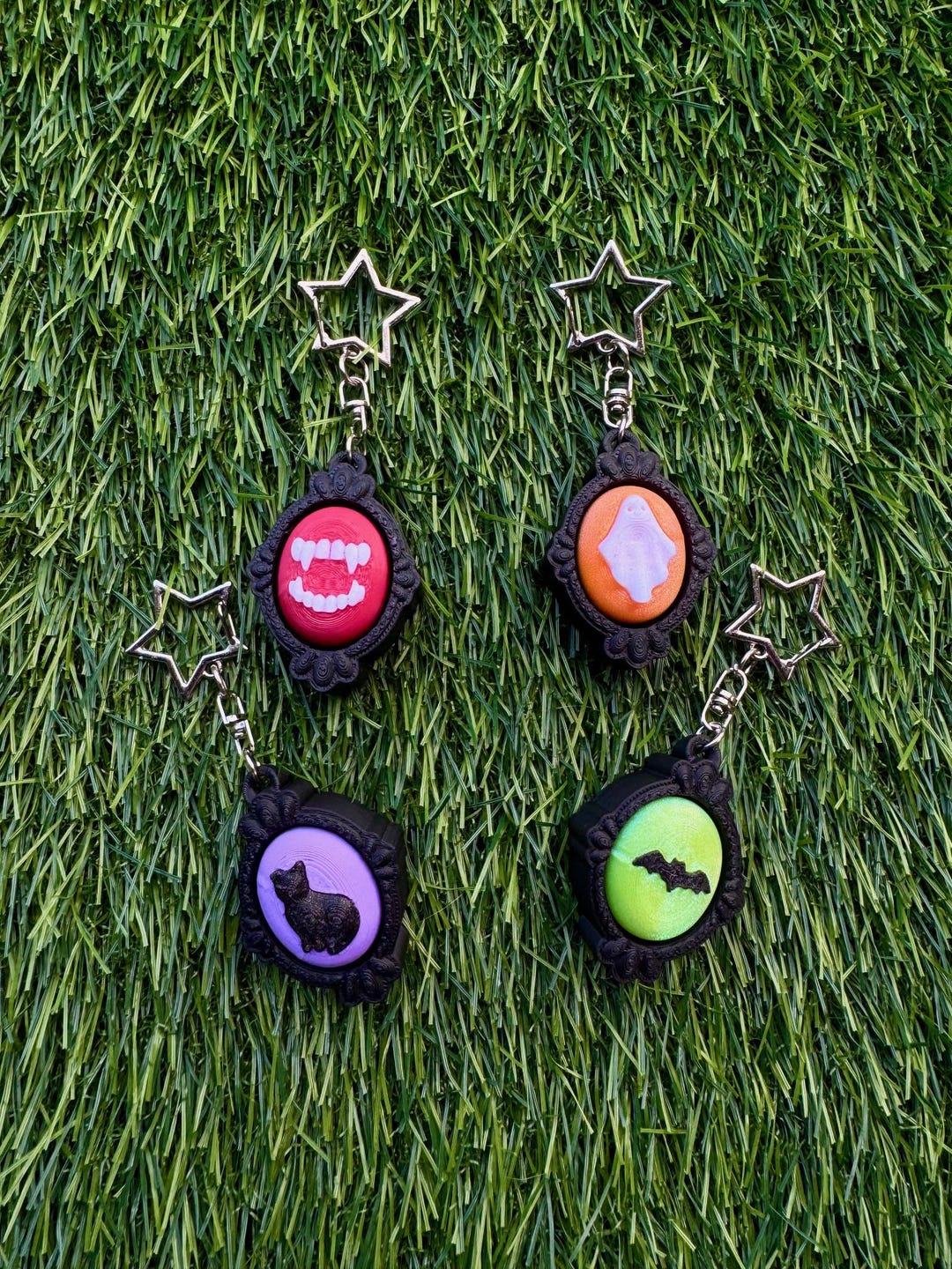 3D Printed Halloween Mini Frame Clicker Keychain - Etsy