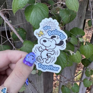 We belong together esnupi vinyl sticker, kissco inspired sticker