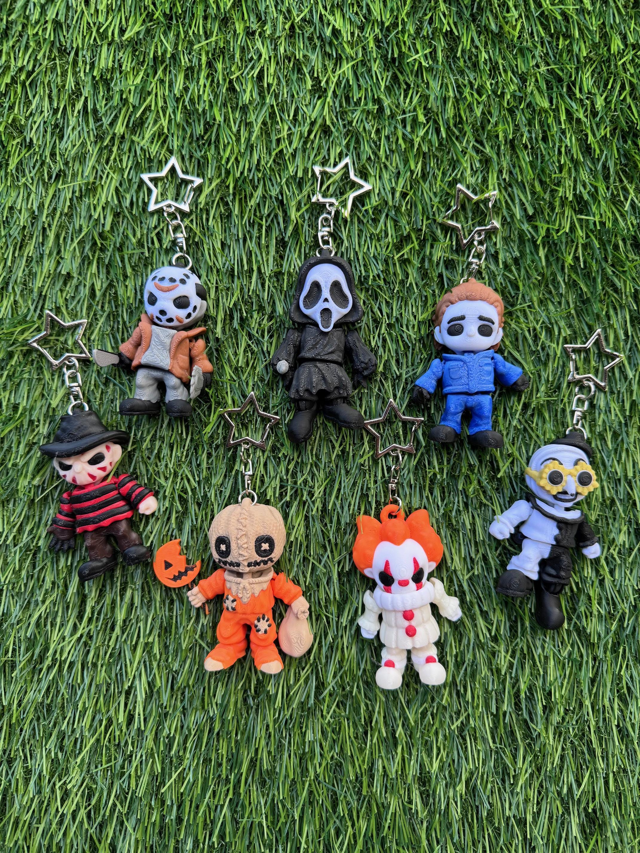 3D Printed Horror Flexi Keychain – Articulated 4 Inch Flexi Horror ...