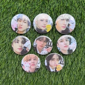Stray Kids Pin Button, 2.25&quot; Skz Badge