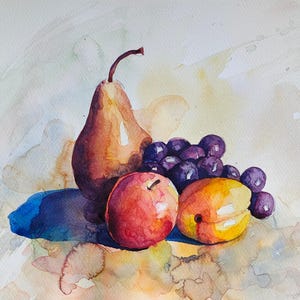Custom watercolor still life commissions for gifts or house interior solutions