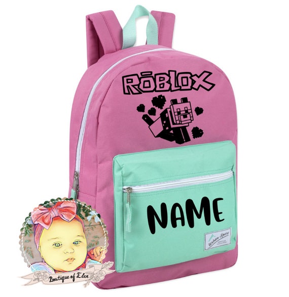 Custom Girl S School Backpack Etsy - roblox backpack girls