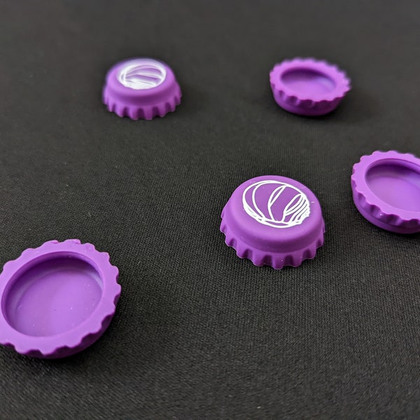 Silicone Gecko Feeding Cups - 10 pack - Isopod Feeding Cups - Beer Bottle Caps