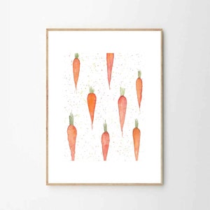 Impression De Legumes De Jardin Peinture A Laquarelle Fr Etsy Canada