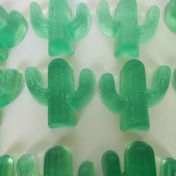 30 Bulk Cactus Mini Soaps, Cactus Soaps, Wedding Favors, Baby Shower Favors, Birthday Party Favors, Cactus Embeds