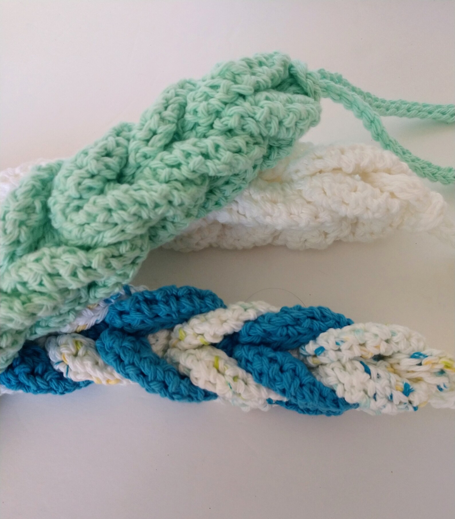 Crocheted Braided Cotton Back Scrubber Back Scrubber Etsy