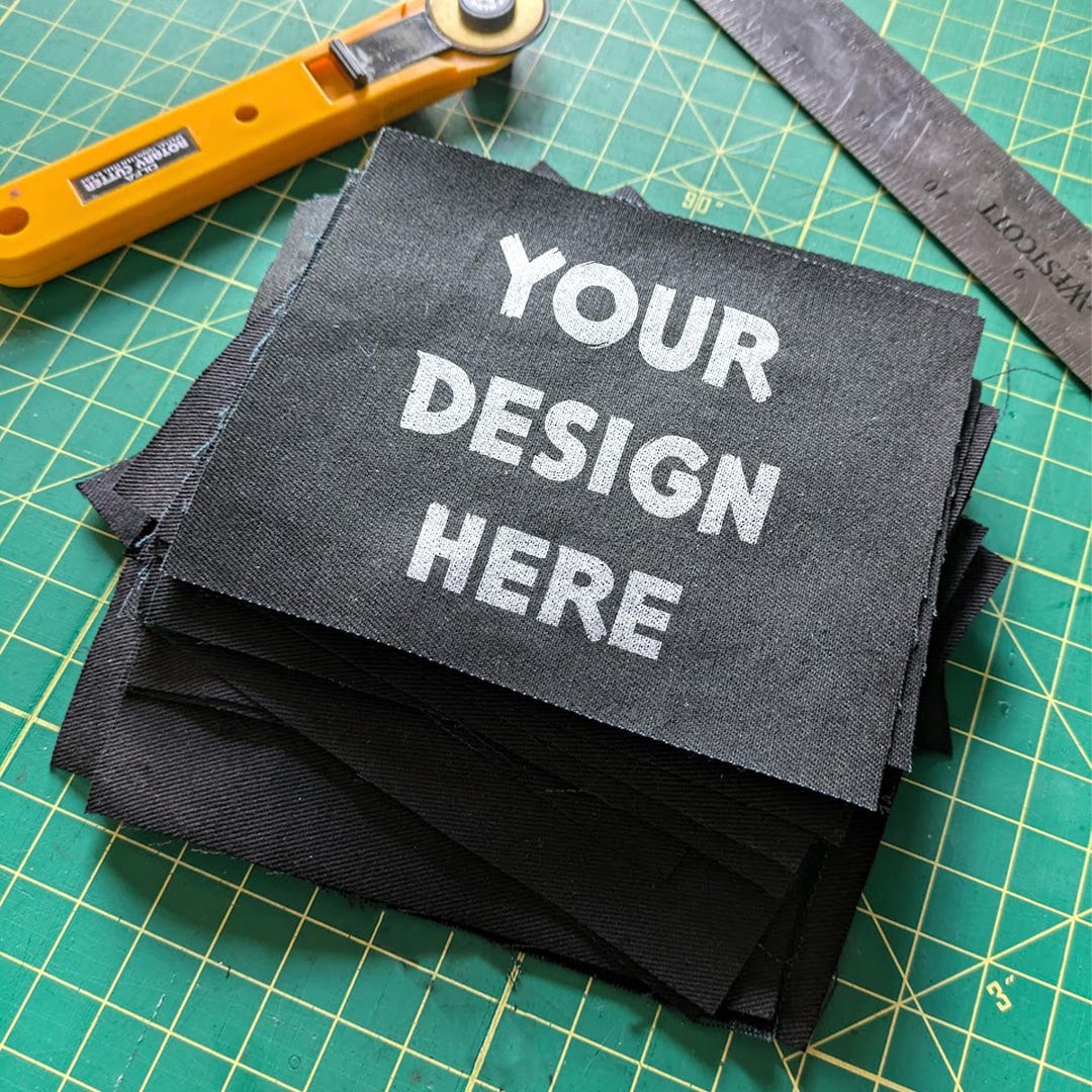Patch Print Custom Sew-on Patches: Screen Printed Athletic Twill - Etsy