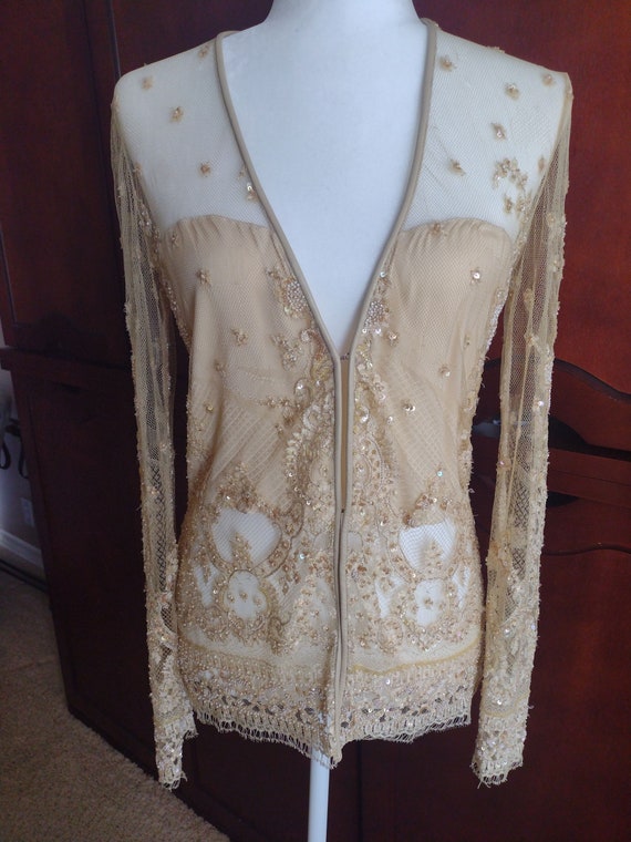 Antique Lace Bridal Wedding Top Cardigan