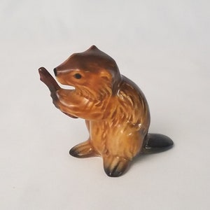 Goebel beaver hand-painted porcelain figurine
