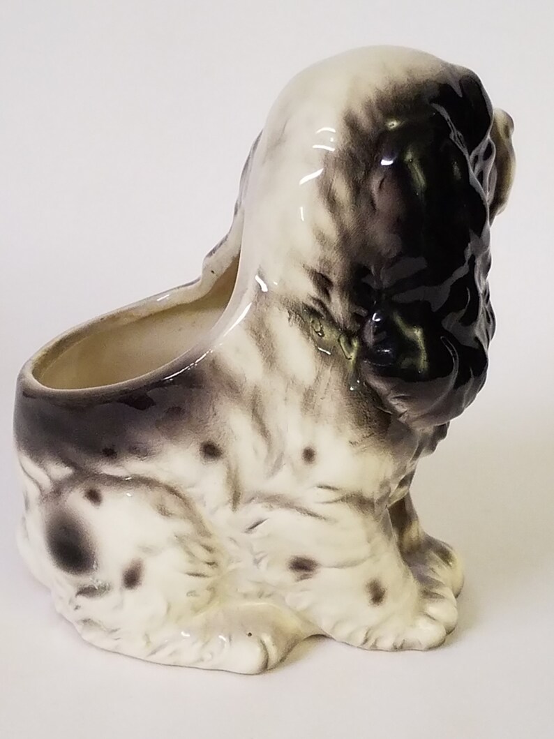 Lefton Cocker Spaniel ceramic planter figurine H 4906 made in | Etsy