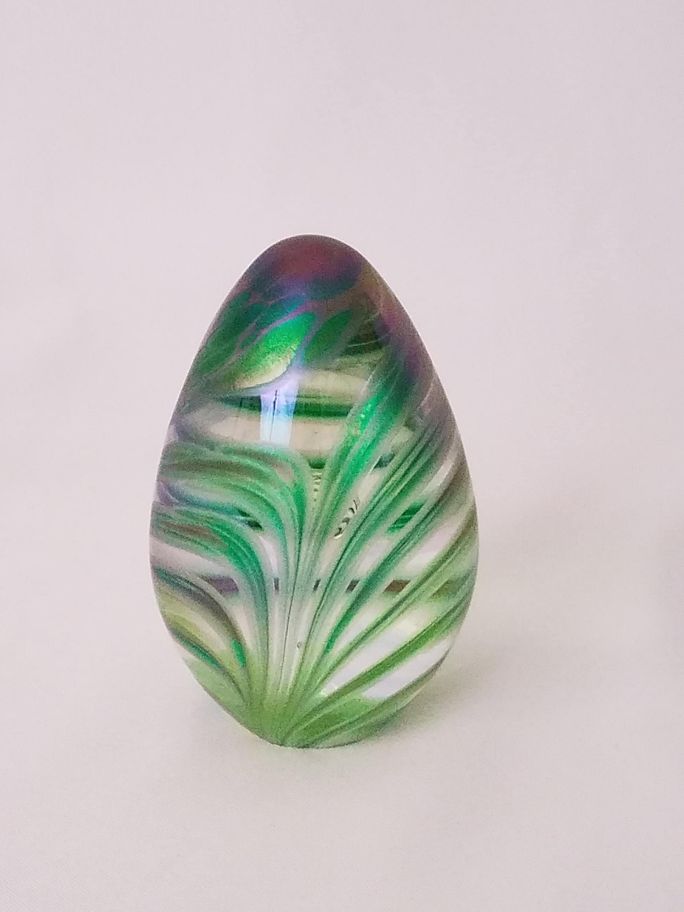 Glass Eye Studio Kolibri-Futterstation – Regenbogenfarben, Mit S-Haken, Aus Glas, Handgefertigt In USA