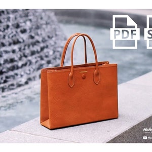 Handi Tote Bag / Tote bag PDF pattern / Shopper bag/ Bag making / diy / template/ Leathercraft /Tutorial video
