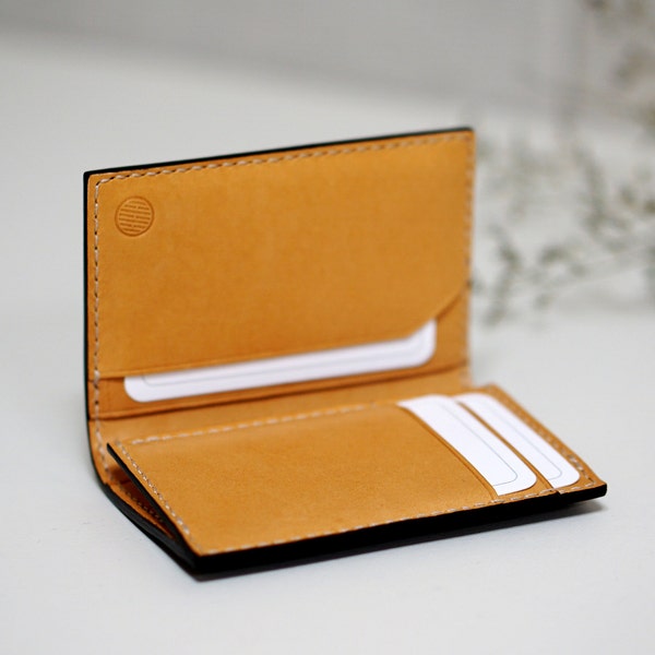 Leather card wallet PDF pattern / Bi-fold card holder / diy / template / Leather craft Pattern / Tutorial video