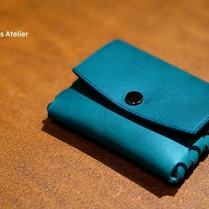 Tarjetero de cuero sin coser Patrón PDF/bricolaje/plantilla de billetera/Patrón de marroquinería/Vídeo tutorial