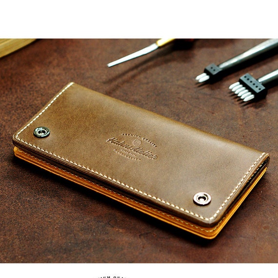 Trucker Wallet PDF Pattern diy wallet Template leathercraft