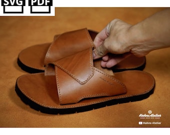 DIY Leder Sandalen PDF Schnittmuster: Bastelvorlage
