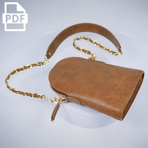 DIY Handy Umhängetasche PDF Muster / Umhängetasche / Geldbörse / Tasche / Ledermuster / Vorlage / blauer Druck