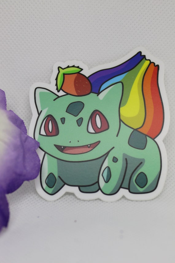 Bulbasaur Gay Frogs Pokemon Vinyl Sticker Pride Rainbow Etsy