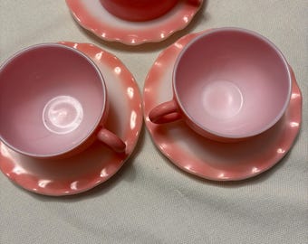 ヘーゼルアトラス ピンク クリノリン カップ＆ソーサーセット 3客