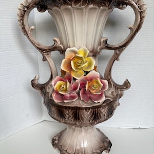 Vintage Italian Made Porcelain Vases - Etsy