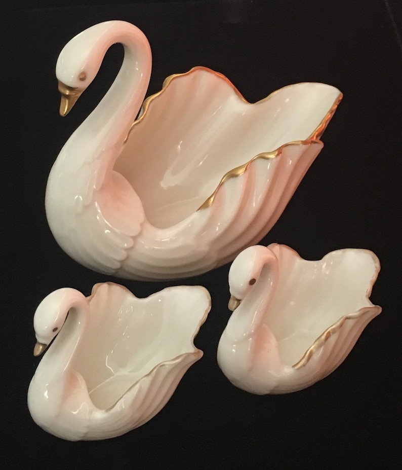 Lenox Master Salt/mini Salt Swan Set Etsy