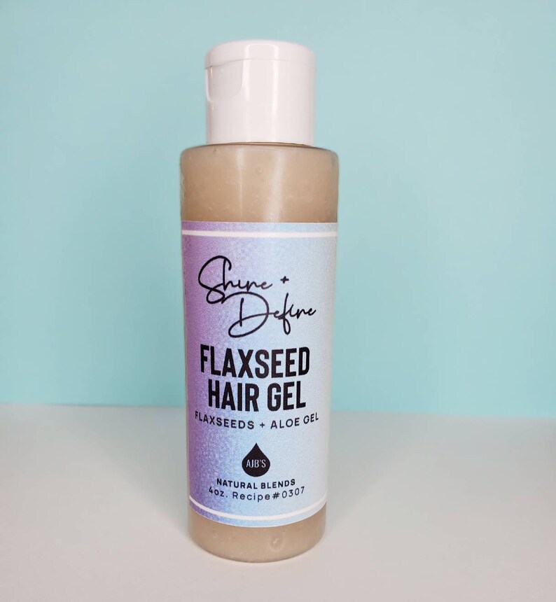 Flaxseed Hair Gel Curl Defining Soft Hold Natural Gel Etsy