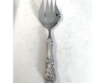 Francis I by Reed & Barton Sterling Handle Salad Serving Fork 8 3/4" New Mark