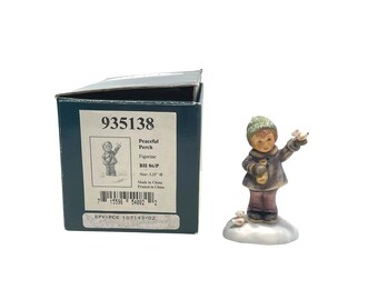 Vintage Goebel Figurine #BH86/P Peaceful Perch Girl Holding Bird Berta Hummel