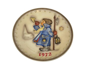 VTG. 1972 M.J. HUMMEL 2nd Annual Plate Hand painted W. Goebel